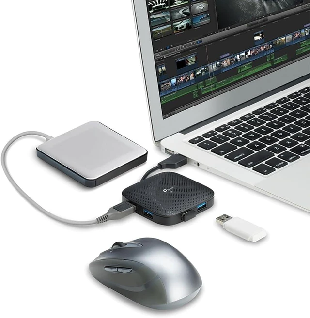 Alt view image 2 of 3 - TP-Link UH400 v2. 0, 4 ports USB 3. 0