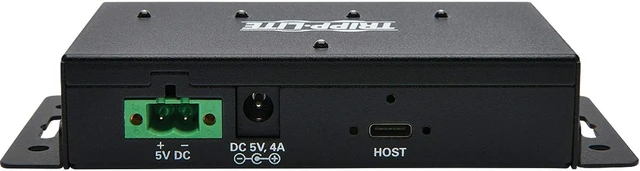 Alt view image 4 of 5 - Tripp Lite 4 Port USB Hub, Industrial USB Hub, USB 3.1 Hub, Gen 2, 10 Gbps, 2 USB C, 2 USB A, 15 Kv ESD Protection, Iron Housing (U460-2A2C-Ind)