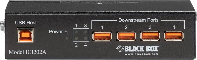 Alt view image 2 of 3 - Black Box Industrial USB 2.0 Hub with Isolation, 4-Port