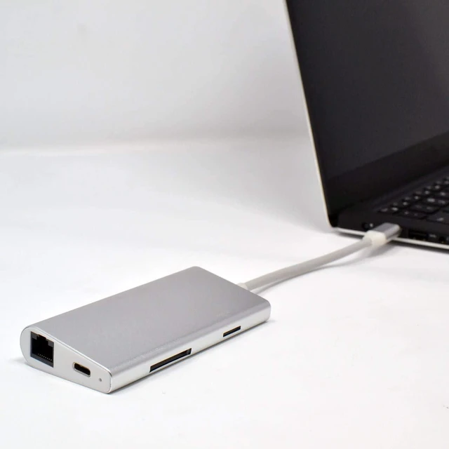 Main image of Best USB C Type C Hub 8-in-1 Ethernet 4K HDMI USB 3.0 Adapter for MacBook Pro Laptop