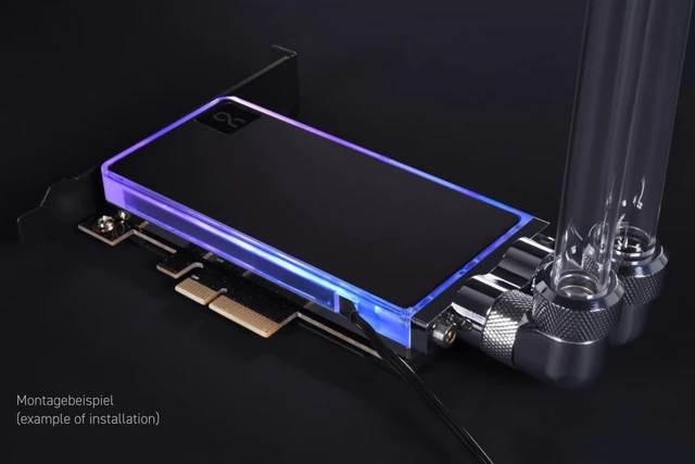 Alt view image 7 of 7 - Alphacool Core M.2 NVMe PCIe 4.0 Liquid Cooler (13079)