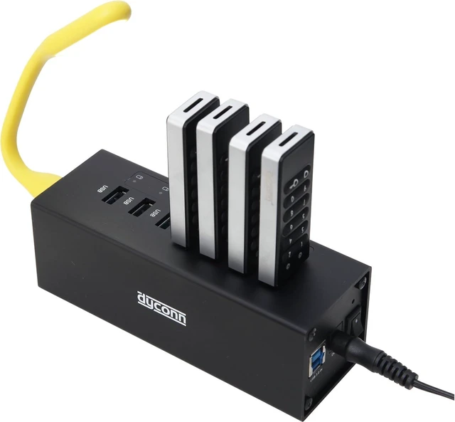 Alt view image 6 of 6 - Power Hub SuperSpeed 9-Port 2-5A Charging Only Industrial Grade USB 3.0 Hub (HUBC7B)