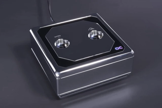 Alt view image 5 of 7 - Alphacool Eisblock XPX Aurora Edge - Full Brass Chrome Digital RGB (13083)