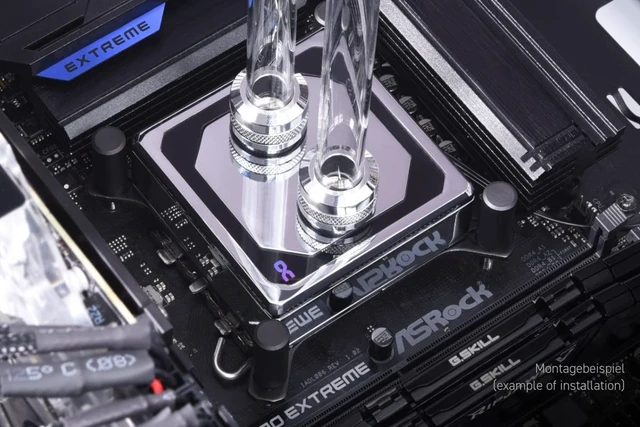 Alt view image 6 of 7 - Alphacool Eisblock XPX Aurora Edge - Full Brass Chrome Digital RGB (13083)