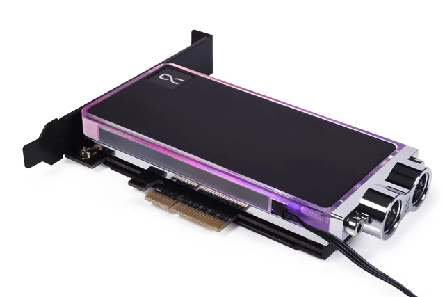 Alt view image 2 of 7 - Alphacool Core M.2 NVMe PCIe 4.0 Liquid Cooler (13079)