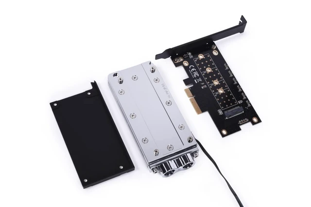 Alt view image 5 of 7 - Alphacool Core M.2 NVMe PCIe 4.0 Liquid Cooler (13079)