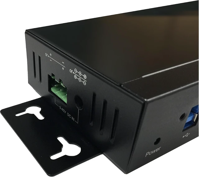 Alt view image 7 of 7 - 4-Port USB 3.0 Mountable Industrial Hub with Screw Locked USB 3.0 Cable