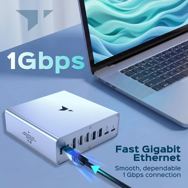 Alt view image 6 of 7 - Turonic BYL-2519 Universal Docking Station, 15-in-1 USB 3.2 Hub