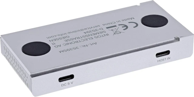 Alt view image 5 of 7 - Inline 4-Port Magnetic USB Hub, 2 x USB-C, 2 x USB-A, USB 3.2 Gen.2, up to 10 Gb/s, Magnetic or Screwable, Aluminium Housing, 35395M
