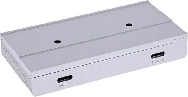 Alt view image 6 of 7 - Inline 4-Port Magnetic USB Hub, 2 x USB-C, 2 x USB-A, USB 3.2 Gen.2, up to 10 Gb/s, Magnetic or Screwable, Aluminium Housing, 35395M