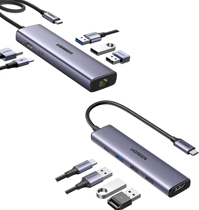 Main image of UGREEN Revodok 6 in 1 USB C Hub Bundle with Revodok 5 in 1 USB C Hub