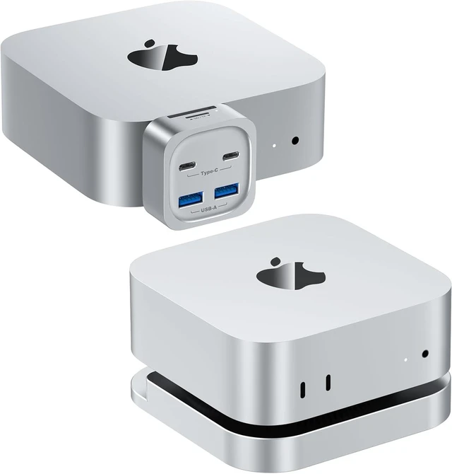 Main image of 6-in-1 Front Mac mini M4 Hub and 40Gbps M.2 NVMe SSD Enclosure for Mac mini M4/M4 Pro