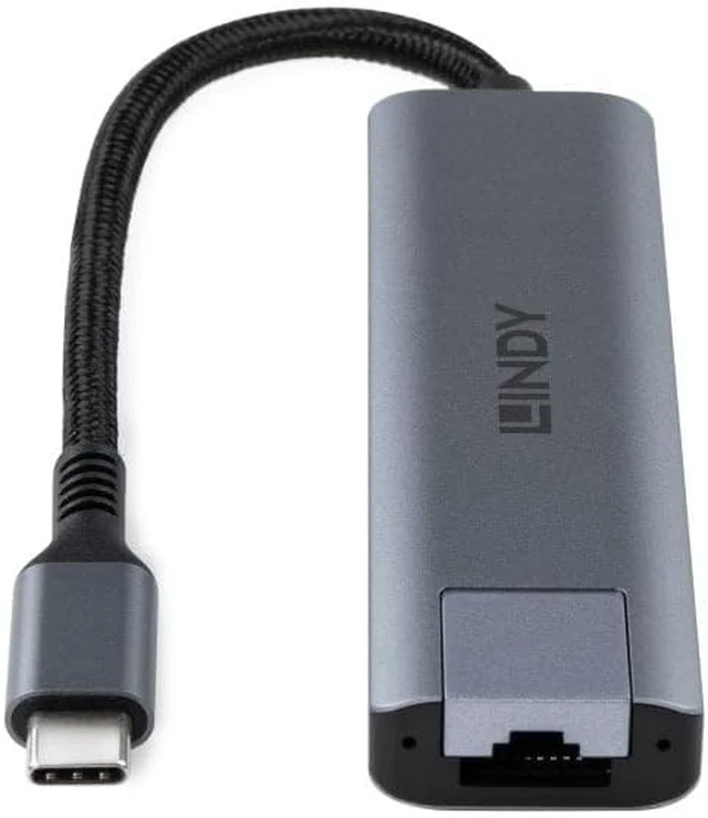 Alt view image 2 of 5 - Lindy 43422 USB 3.2 Gen 2 Type C Hub & Gigabit Ethernet Converter