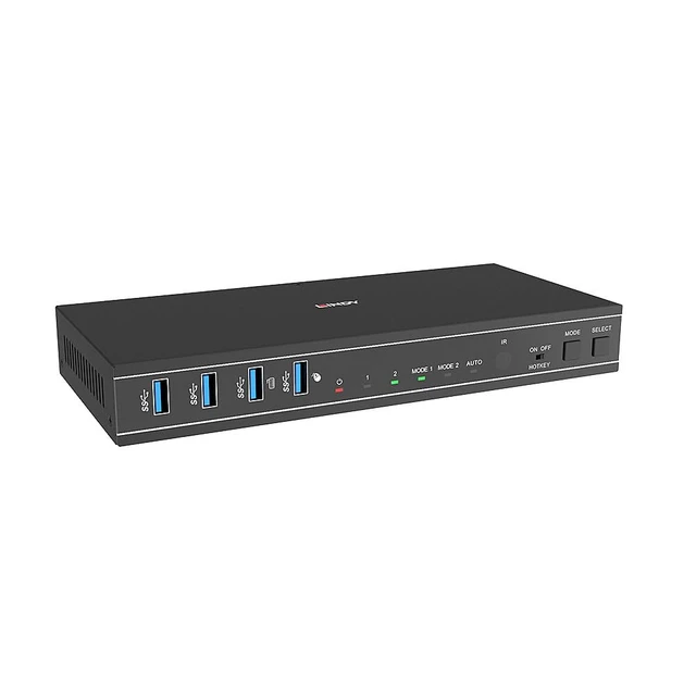 Alt view image 4 of 4 - Lindy 39314 USB 3.0 KVM Switch, Dual Head HDMI 4K60 Dual Port