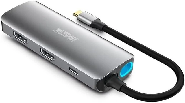 Alt view image 3 of 5 - Urban Factory USB-C Hub MHC55UF Grey
