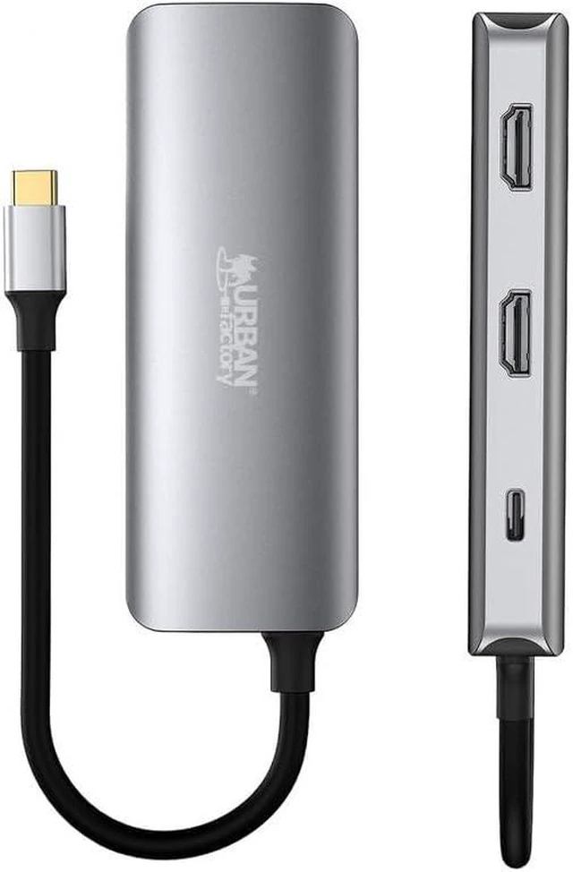 Alt view image 5 of 5 - Urban Factory USB-C Hub MHC55UF Grey