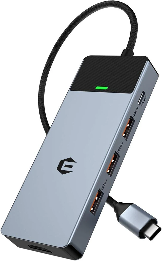Main image of BIGBIG WON USB C Splitter, 5-in-1 USB C Hub HDMI with 4K @ 60Hz, 3 x 10Gbps USB 3.2 Gen 2, 100W PD, USB C Hub for Surface, Dell, HP, Lenovo and More Type C Devices