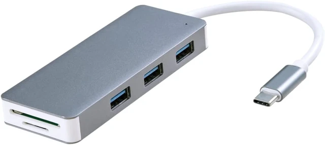 Alt view image 3 of 7 - Gadpiparty 3pcs Single USB Hub Type- Lightweight Portable for Laptops Compatible Grey for and Work
