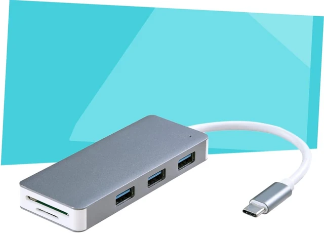 Alt view image 5 of 7 - Gadpiparty 3pcs Single USB Hub Type- Lightweight Portable for Laptops Compatible Grey for and Work