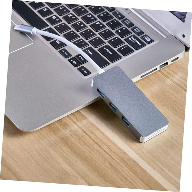 Alt view image 2 of 7 - Gadpiparty 3pcs Single USB Hub Type- Lightweight Portable for Laptops Compatible Grey for and Work