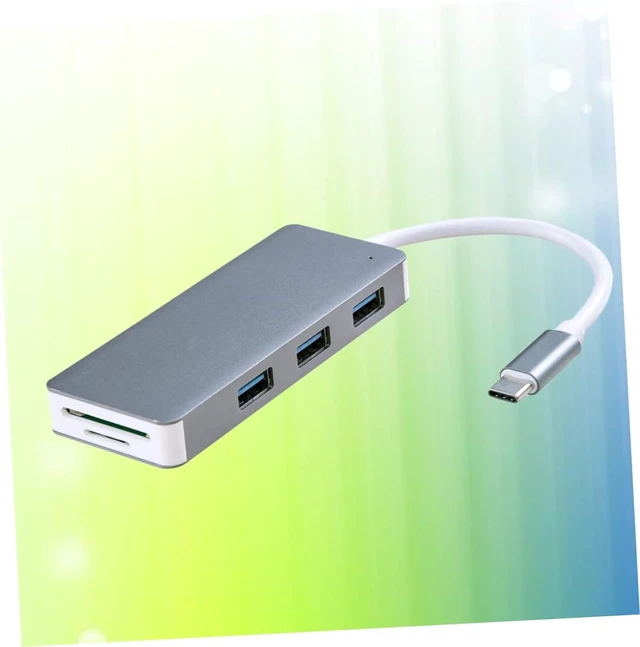 Alt view image 4 of 7 - Gadpiparty 3pcs Single USB Hub Type- Lightweight Portable for Laptops Compatible Grey for and Work