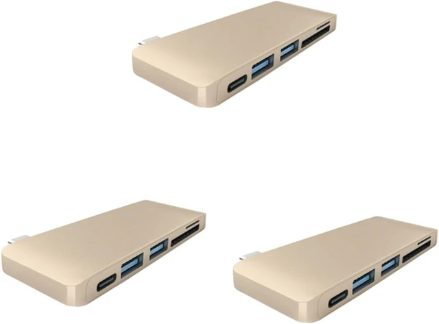 Alt view image 5 of 7 - Gadpiparty 3pcs Type-c USB Hub Adapter Supply Dual USB Ports and Card Reader Finish Compatible Type- Like and