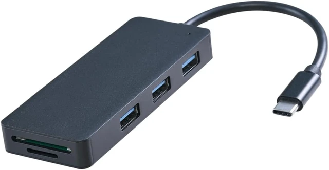 Alt view image 3 of 7 - Gadpiparty 3pcs Type- Reader USB Ports Interface Compact Design for Travel Compatible with Laptops Devices Lightweight and Portable Black