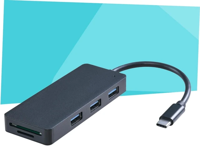 Alt view image 7 of 7 - Gadpiparty 3pcs Type- Reader USB Ports Interface Compact Design for Travel Compatible with Laptops Devices Lightweight and Portable Black