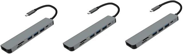 Main image of OSALADI 3pcs USB c Docking Station USB Hub for Type c Fast Charging High Speed Data Transfer
