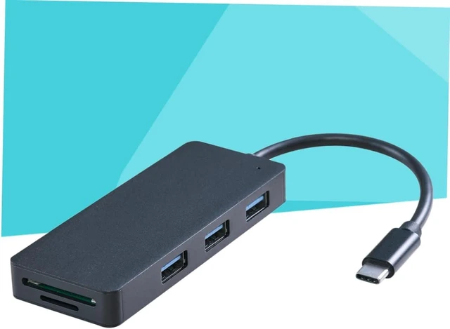 Alt view image 3 of 7 - OSALADI 3pcs Single USB Hub Type-c Ports and Micro Interface Portable Card Reader for Laptops and Devices Compatible Lightweight and Compact Design Black