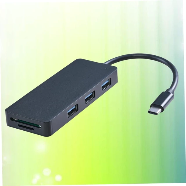 Alt view image 4 of 7 - OSALADI 3pcs Single USB Hub Type-c Ports and Micro Interface Portable Card Reader for Laptops and Devices Compatible Lightweight and Compact Design Black
