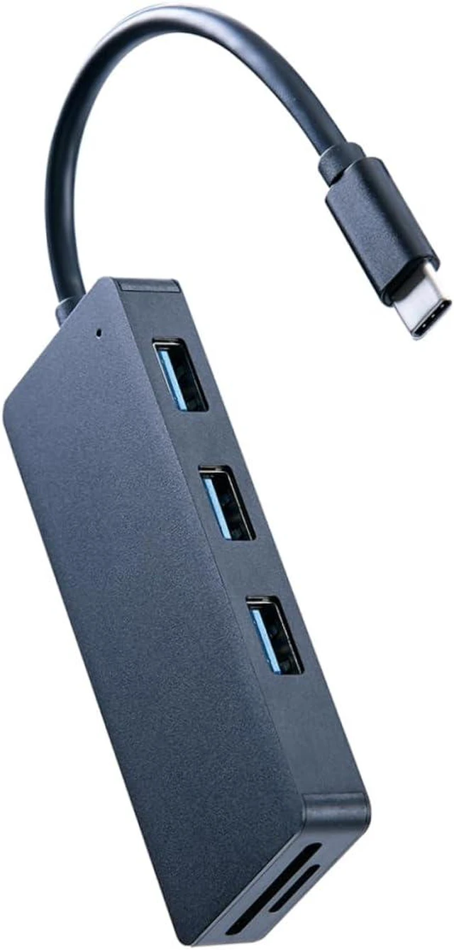 Alt view image 5 of 7 - OSALADI 3pcs Single USB Hub Type-c Ports and Micro Interface Portable Card Reader for Laptops and Devices Compatible Lightweight and Compact Design Black