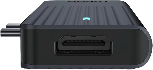 Alt view image 2 of 5 - Rapoo UCM-2003 USB-C Multiport Adapter for MacBook, Compatible with USB-C Multifunctional Port, 100W Power Delievery, 4K HDMI, USB-C, 2 USB-A 3.0 Data Ports, SD/microSD Memory Card Reader