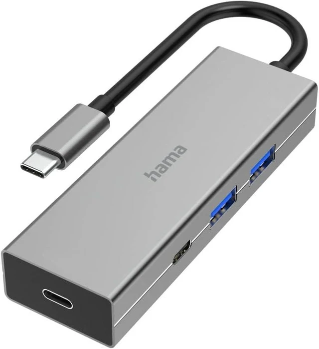 Main image of Hama USB-C Hub, Computer Accessories, 4 Ports, 2 USB-A, 2 USB-C, USB 3.2 Gen1, 5Gbps