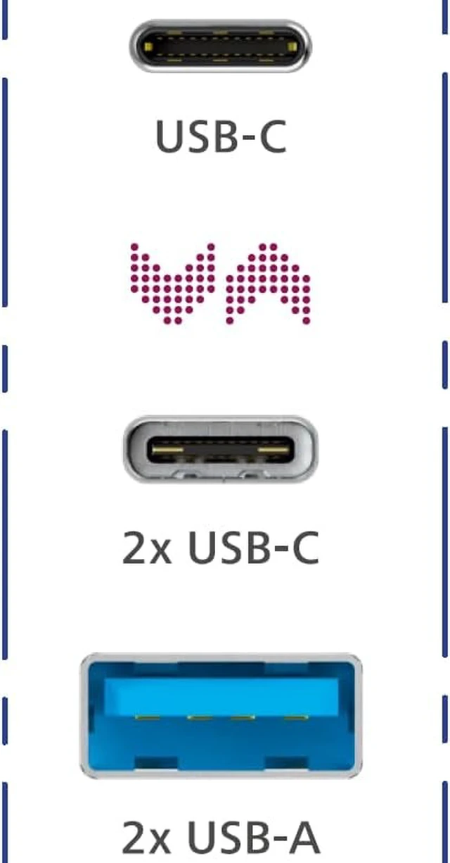 Alt view image 3 of 4 - Hama USB-C Hub, Computer Accessories, 4 Ports, 2 USB-A, 2 USB-C, USB 3.2 Gen1, 5Gbps