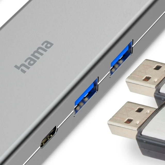 Alt view image 3 of 7 - HAMA USB-C Hub Multiport Adapter (00200107)