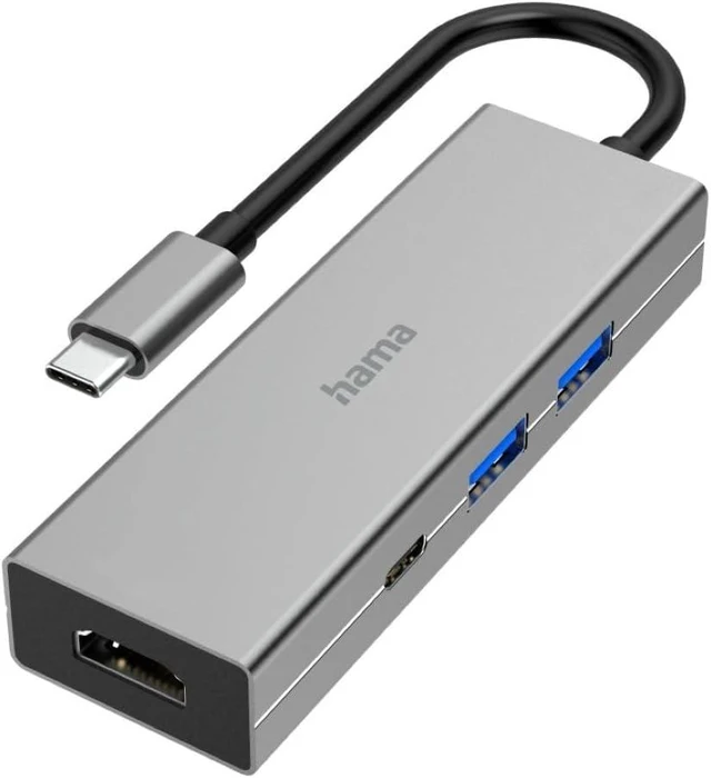 Alt view image 7 of 7 - HAMA USB-C Hub Multiport Adapter (00200107)