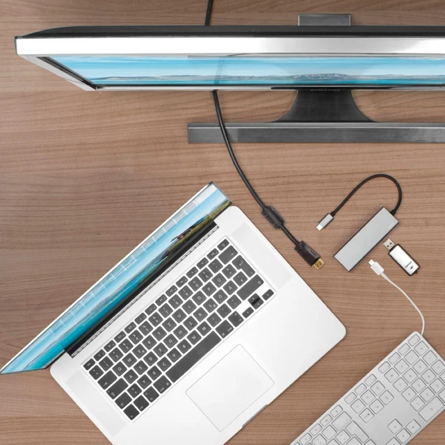 Alt view image 5 of 7 - HAMA USB-C Hub Multiport Adapter (00200107)
