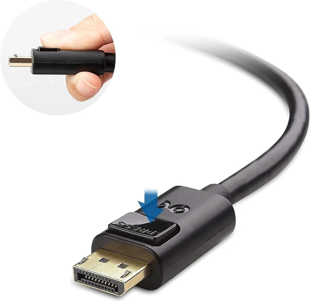 Alt view image 7 of 7 - Cable Matters USB C Multiport Adapter (USB C Hub with DisplayPort 8K), 2X USB 2.0, Fast Ethernet, and 60W Charging in Black - USB-C and Thunderbolt 3 Port Compatible with MacBook Pro and More & 4K Dis