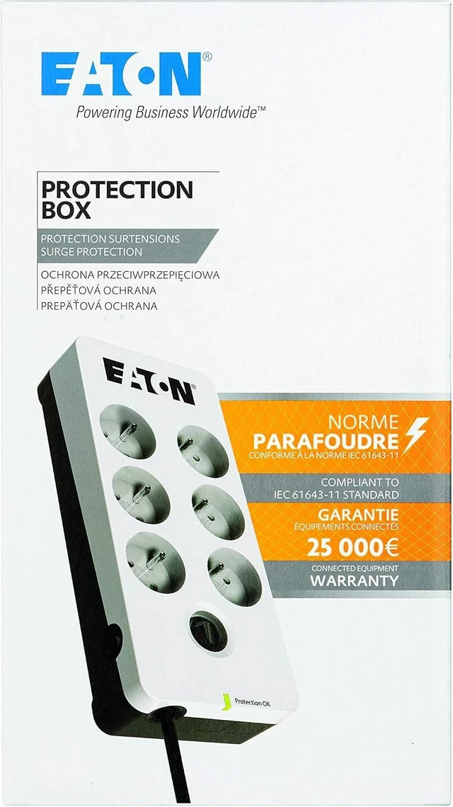 Alt view image 2 of 4 - Prise PARAFOUDRE EATON Protection Box 6 FR