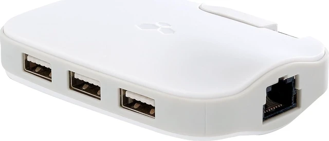 Alt view image 2 of 3 - Kanex DualRole USB 3.0 to (3) Port USB Hub with Gigabit Ethernet Port (USB3GBIT3X)