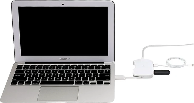 Alt view image 3 of 3 - Kanex DualRole USB 3.0 to (3) Port USB Hub with Gigabit Ethernet Port (USB3GBIT3X)