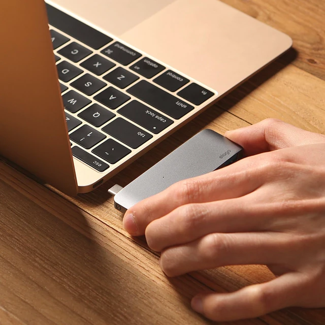 Alt view image 6 of 7 - elago Aluminum Charging Multi Hub for MacBook, MacBook Pro & USB-C Devices