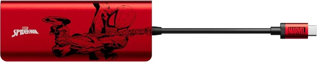 Alt view image 3 of 5 - Belkin 7 in 1 USB-C Hub 100W PD HDMI SD/Micro SD 3.5mm Audio for iPad 9 / iPad mini 6 / M1 / iMac / M1 / MacBook Pro/Surface Red AVC009qcRD-DY