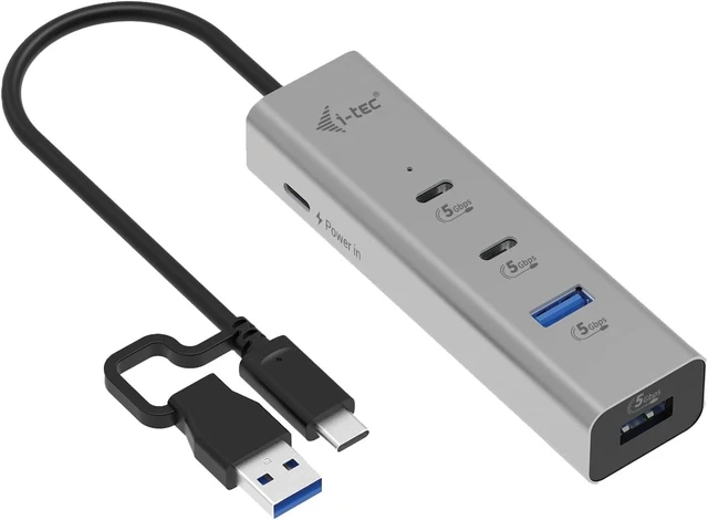 Main image of HUB Switch USB Type-C Ports; USB Type A I-TEC CAHUBMETAL2A2CPD
