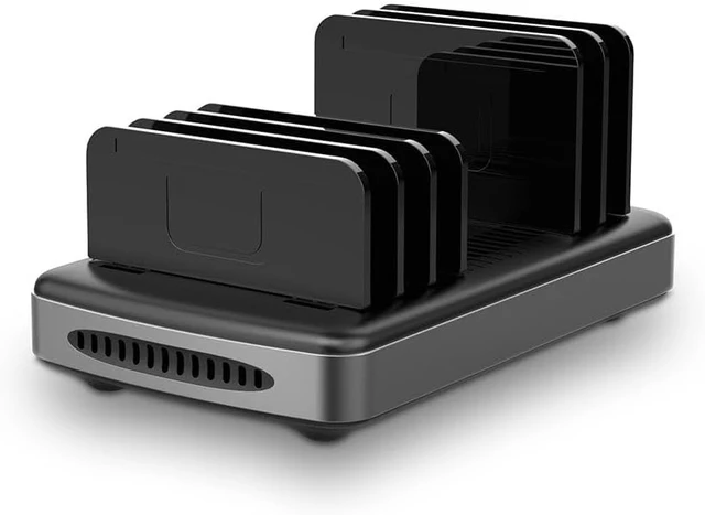 Alt view image 2 of 5 - Lindy 160W 6 Port USB Charging Station