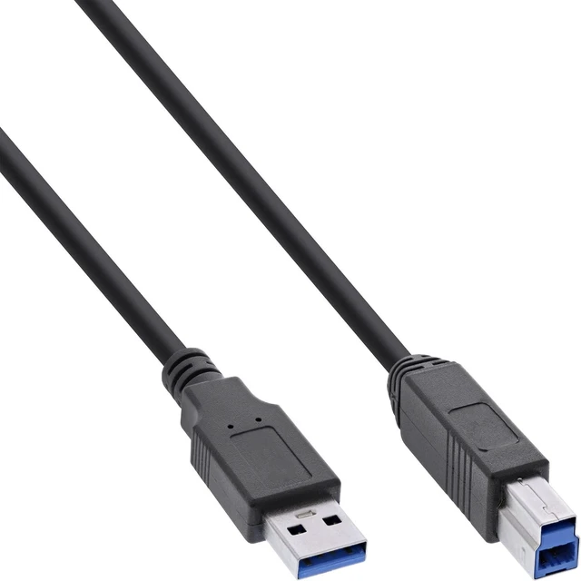 Alt view image 5 of 7 - InLine® USB 3.2 Gen.1 Hub 7 Port Aluminium Housing Black with 2.5A Power Supply