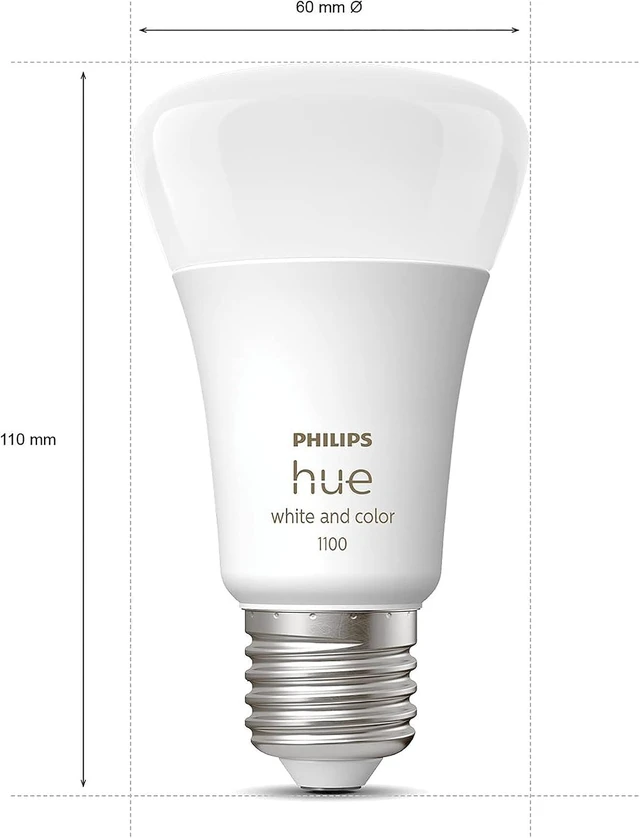 Alt view image 3 of 7 - Philips Hue - Startkit 2xE27 + Bridge & Dimmer - White & Color Ambiance