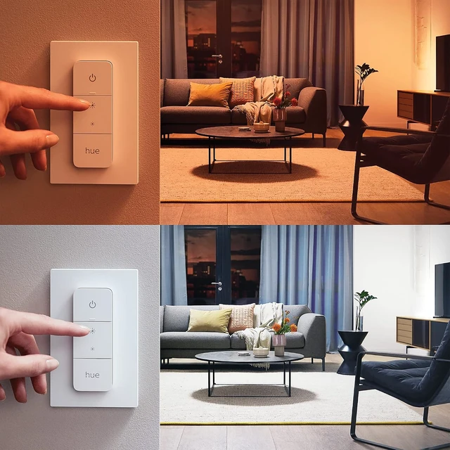 Alt view image 5 of 7 - Philips Hue - Startkit 2xE27 + Bridge & Dimmer - White & Color Ambiance