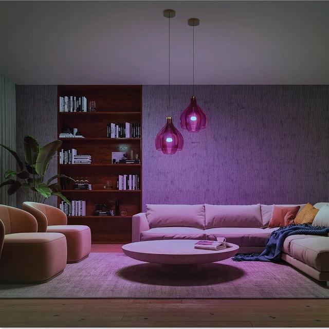 Alt view image 7 of 7 - Philips Hue - Startkit 2xE27 + Bridge & Dimmer - White & Color Ambiance